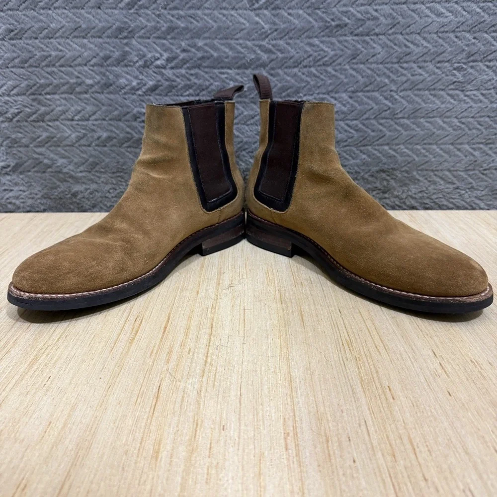Thursday Boot Company Men Size 8 Tan Suede Chelsea Preppy Handcrafted